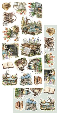 Art Alchemy Extras to Cut Set 30,5x15 cm Natural Beauty &ndash; Easter, 250 gsm, mirror print (6 sheets, 6 designs)