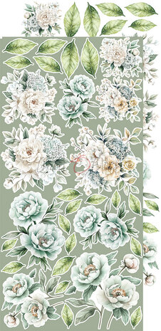 Craft O Clock Extras Set Flowers 15x30 cm Cherished Memories 250 grs 3x6 designs + 1 extra CC-C72-CHM-11