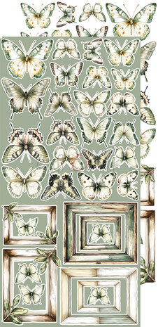 Craft O Clock Extras Set Flowers 15x30 cm Cherished Memories 250 grs 3x6 designs + 1 extra CC-C72-CHM-11