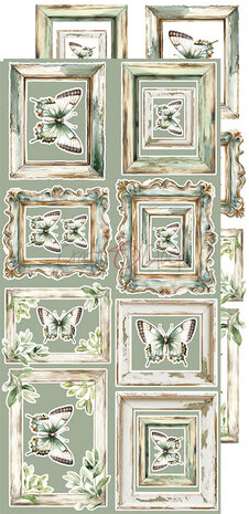 Craft O Clock Extras Set Flowers 15x30 cm Cherished Memories 250 grs 3x6 designs + 1 extra CC-C72-CHM-11