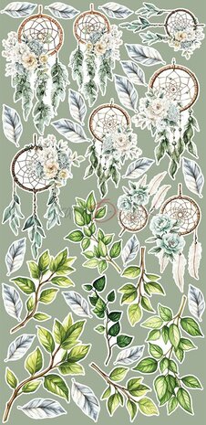 Craft O Clock Extras Set Flowers 15x30 cm Cherished Memories 250 grs 3x6 designs + 1 extra CC-C72-CHM-11