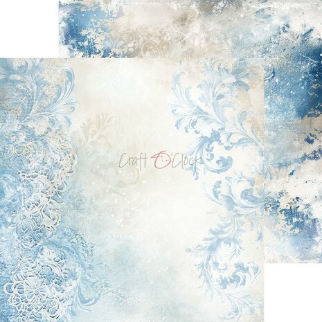 Craft O Clock Basic Paper Pack 20x20 cm Something Blue 250 grs 4x6 designs CC-F38-SBL-08