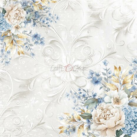 Craft O Clock Set of Papers 15x15 cm Something Blue 250 grs 4x6 designs CC-F38-SBL-10