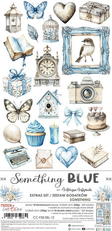 Craft O Clock Extras Set Something 15x30 cm Something Blue 250 grs 3x6 designs + 1 extra CC-F38-SBL-12