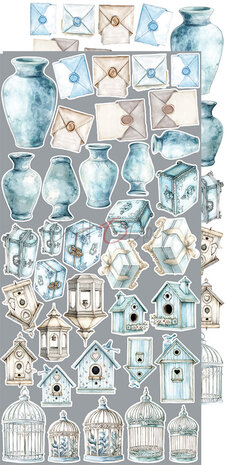 Craft O Clock Extras Set Something 15x30 cm Something Blue 250 grs 3x6 designs + 1 extra CC-F38-SBL-12