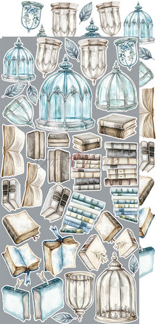 Craft O Clock Extras Set Something 15x30 cm Something Blue 250 grs 3x6 designs + 1 extra CC-F38-SBL-12