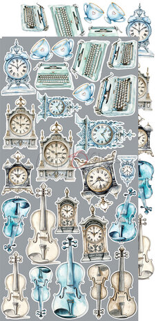 Craft O Clock Extras Set Something 15x30 cm Something Blue 250 grs 3x6 designs + 1 extra CC-F38-SBL-12