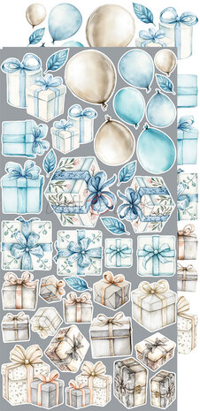 Craft O Clock Extras Set Something 15x30 cm Something Blue 250 grs 3x6 designs + 1 extra CC-F38-SBL-12