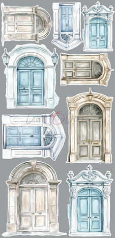 Craft O Clock Extras Set Something 15x30 cm Something Blue 250 grs 3x6 designs + 1 extra CC-F38-SBL-12