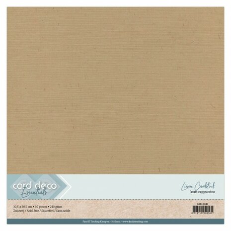 Card Deco Scrap Cappuccino Linnenkarton