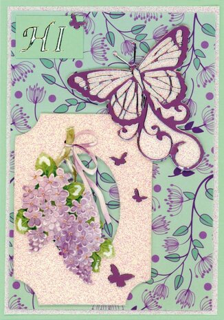 3D Cutting Sheet - Precious Marieke - Purple Blossom - Lilac