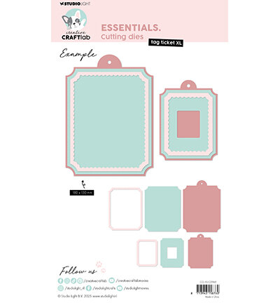 Studio Light Craftlab Cutting Die Tag Ticket XL Essentials nr.965 CCL-ES-CD965