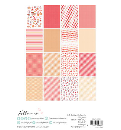 Studio Light Craftlab Design Paper Pad Tea Party Friendz nr.293 CCL-FR-DPP293