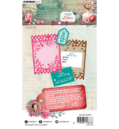 Studio Light JMA Stamp and Cutting dies Plaid ATC Sending You Love nr.93 JMA-SYL-SCD93
