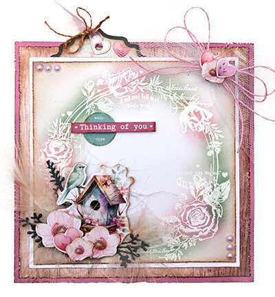 Studio Light JMA Clear stamps Flower Circle Frame Sending You Love nr.796 JMA-SYL-STAMP796