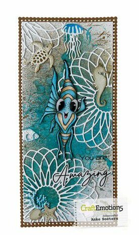 CraftEmotions Die - frame decorative wireshape 1 Card 11x13cm 10,5cm