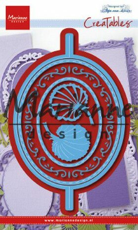 Marianne Design Creatable Anja&lsquo;s Vertical Folding Die - Ovaal LR0607