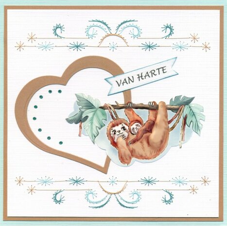 3D Cutting Sheets - Yvonne Creations - Young and Wild - Sloth