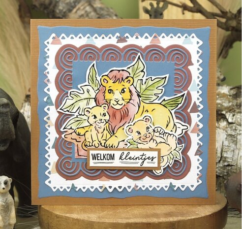 Clear Stamps - Yvonne Creations - Young and Wild - Lion