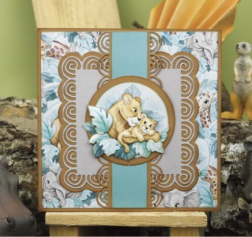 3D Push Out - Yvonne Creations - Young and Wild - Giraffe