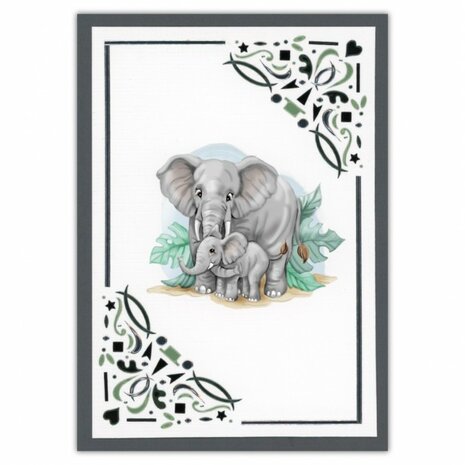 3D Push Out - Yvonne Creations - Young and Wild - Giraffe