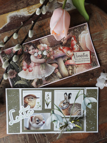 Art Journaling Set A4 nr 2 - Voorjaar.