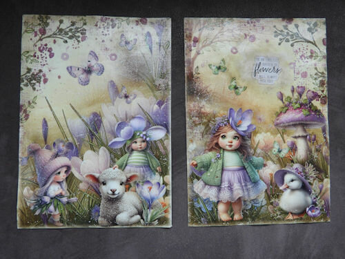 Art Journaling Set A4 nr 2 - Voorjaar.