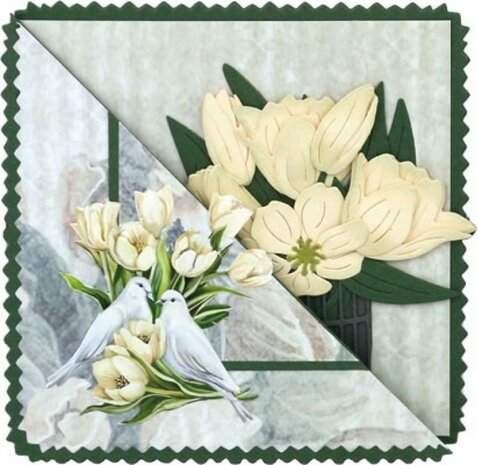 3D Cutting Sheet - Amy Design - Tulip Dreams - Romantic Tulips CD12291
