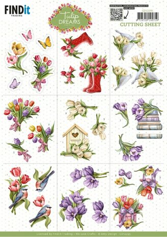 3D Cutting Sheet - Amy Design - Tulip Dreams - Mini CD12295