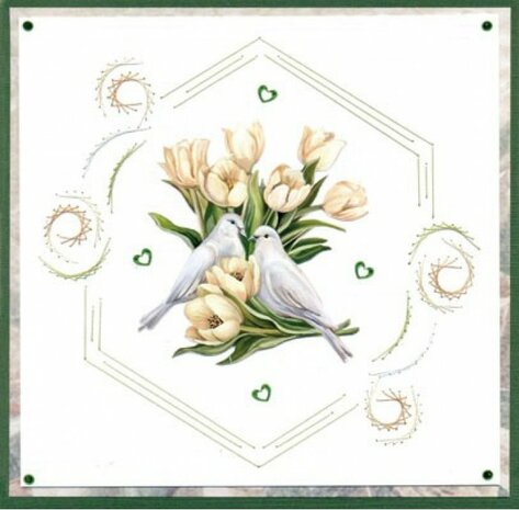 3D Push out Sheet - Amy Design - Tulip Dreams - Romantic Tulips SB10993