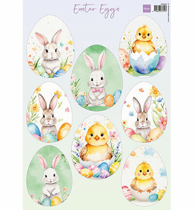 Marianne Design Knipvel A4, Easter eggs VK9620