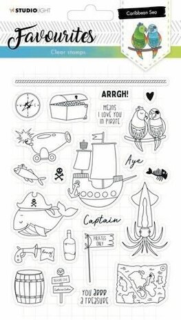 Studio Light Clearstempel A5 Favourites nr 384