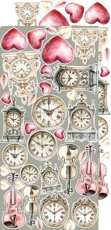Craft O Clock Extras Set Emotions 15x30 cm Rose Emotions 250 grs 3x6 designs + 1 extra CC-C73-RE-12
