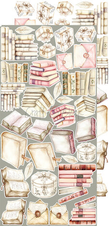 Craft O Clock Extras Set Emotions 15x30 cm Rose Emotions 250 grs 3x6 designs + 1 extra CC-C73-RE-12