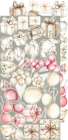 Craft O Clock Extras Set Emotions 15x30 cm Rose Emotions 250 grs 3x6 designs + 1 extra CC-C73-RE-12
