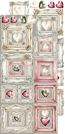 Craft O Clock Extras Set Emotions 15x30 cm Rose Emotions 250 grs 3x6 designs + 1 extra CC-C73-RE-12