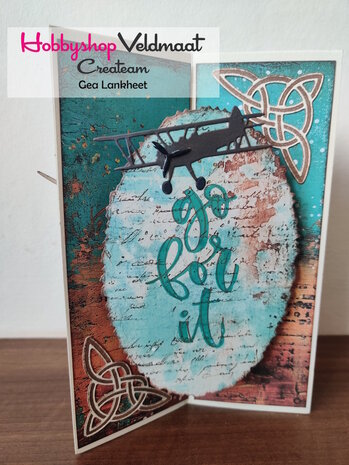 CraftEmotions Impress stamp Die - Corner Art