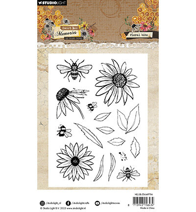 Studio Light Clear Stamp Floral Bits Sweet Bee Memories nr.794 HE-SB-STAMP794
