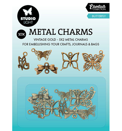 Studio Light Metal Charms Butterfly Consumables nr.02 SL-CO-CHARM02