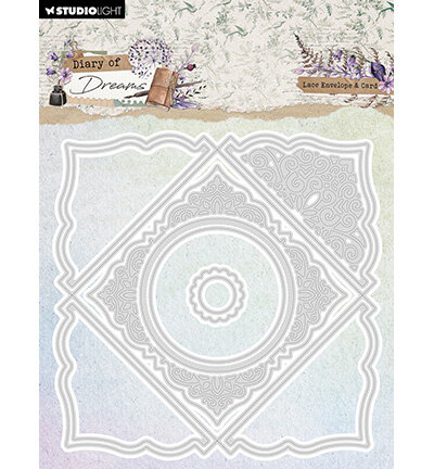 Studio Light Cutting Die Lace Envelope Diary of Dreams nr.977 SL-DD-CD977