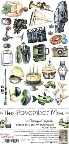 Craft O Clock Extras Set Hobby Man 15x30 cm The November Man CC-F37-NM-11