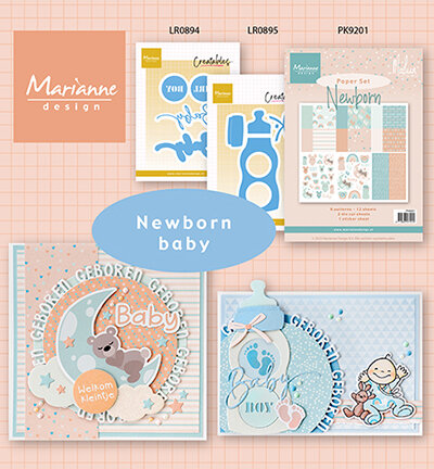 Marianne Design Creatable, Baby boy &amp; girl text LR0894