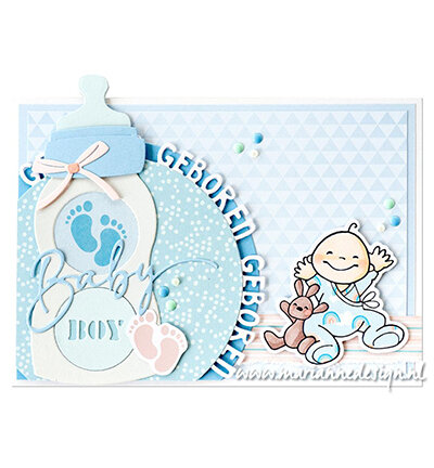 Marianne Design Creatable, Baby boy &amp; girl text LR0894