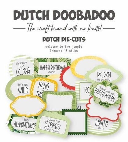 Dutch Doobadoo Welcome to the jungle die-cuts 18st (EN-NL) 474.007.036 