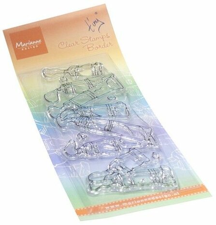 Marianne Design Clear Stamps Tiny&lsquo;s Borders - Verftubes TC0923 55x128mm