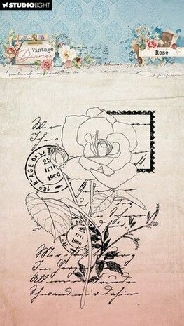 Studio Light Clear Stamps Rose V. Diaries nr.654 SL-VD-STAMP654 62x93mm