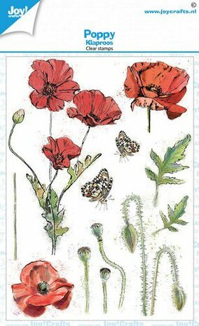 Joy! Crafts Clearstamp - Klaprozen A6