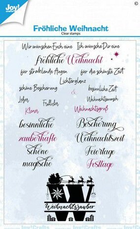 Joy! Crafts Clearstamp A6 - Clearstamps _ Frohl. Weihnacht (DE) KreativDsein Design - Billes