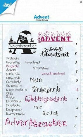 Joy! Crafts Clearstamp A6 - Clearstamps _ Advent (DE) KreativDsein Design - Billes