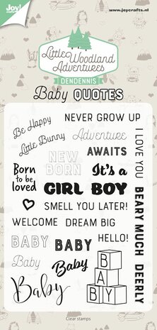 Joy! stempel LWA baby quotes 6410/0515